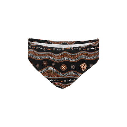 Aboriginal Print Design LKS404 Men's Swimming Briefs