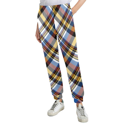 Madras Pattern Print Design 01 Women's Casual Track Pants