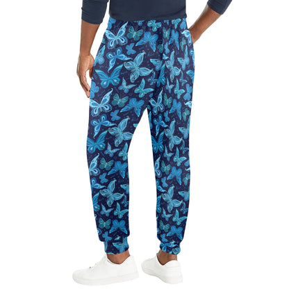Butterfly Pattern Print Design 03 Men's Casual Track Pants
