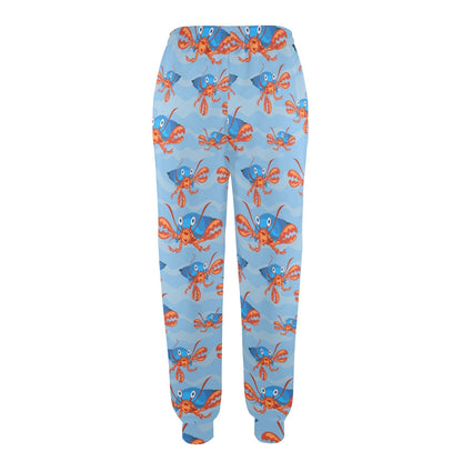 Hermit Crab Design Print Pattern JJ0339 Women's Casual Track Pants