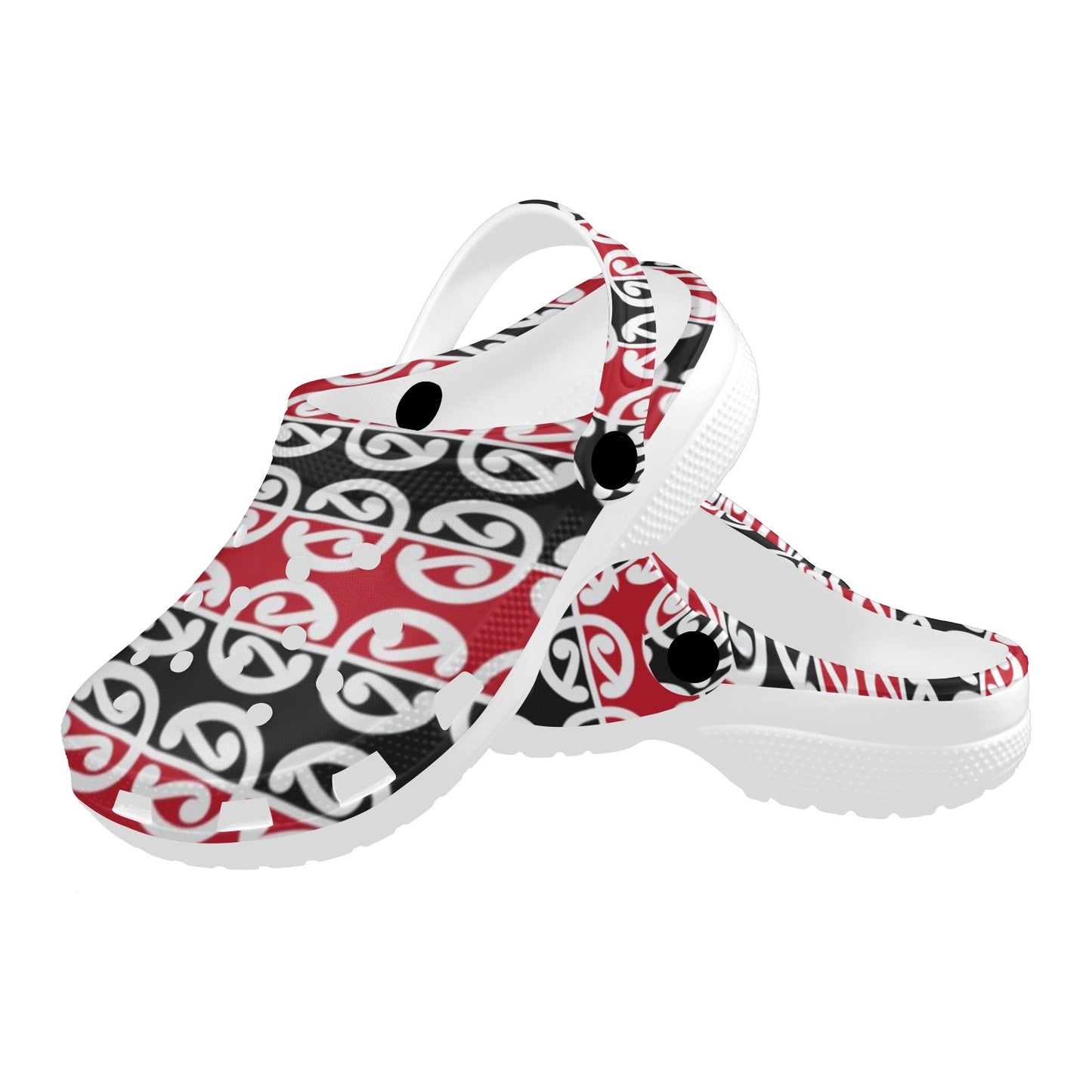 Maori Classic Themed Design Print Unisex Clogs Shoes