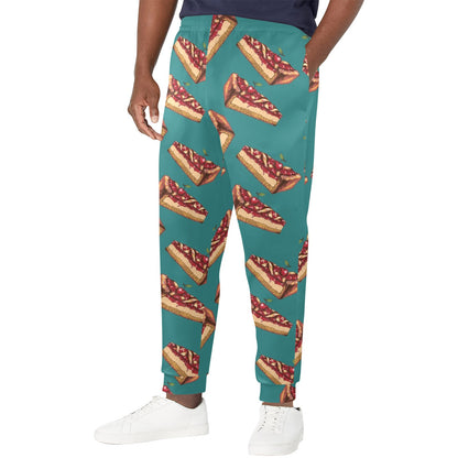 Cheesecake Cherry Pattern Print Design CK03 Men's Casual Track Pants