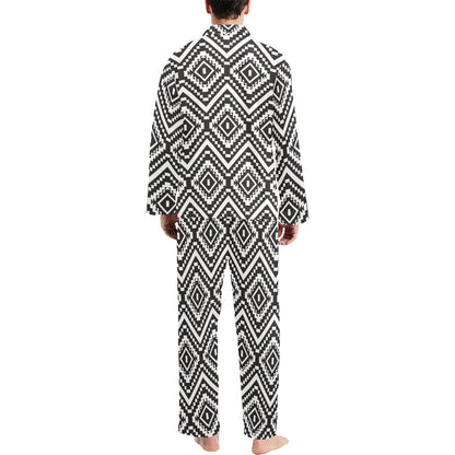 Tribal Pattern Print Design LKS303 Men's Long Pajama Set