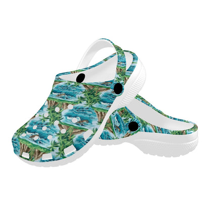 Palm Tree Hawaiian Themed Design Print Unisex Clogs Shoes