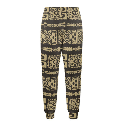 Mayan Pattern Print Design 03 Men's Casual Track Pants