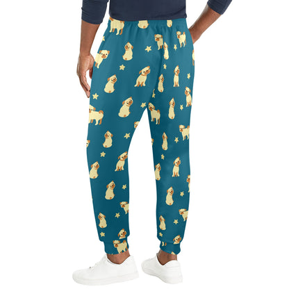 Pug Pattern Print Design A06 Men's Casual Track Pants