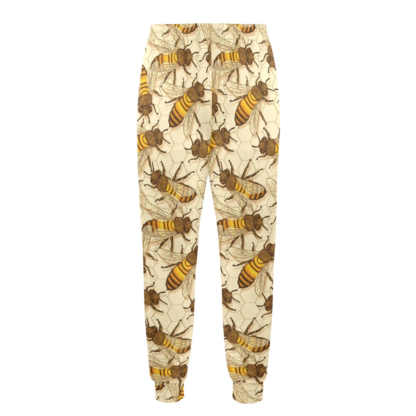 Bee Pattern Print Design BEE05 Men's Casual Track Pants