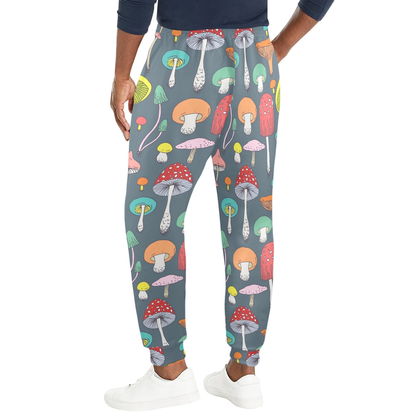 Mushroom Pattern Print Design A03 Men's Casual Track Pants