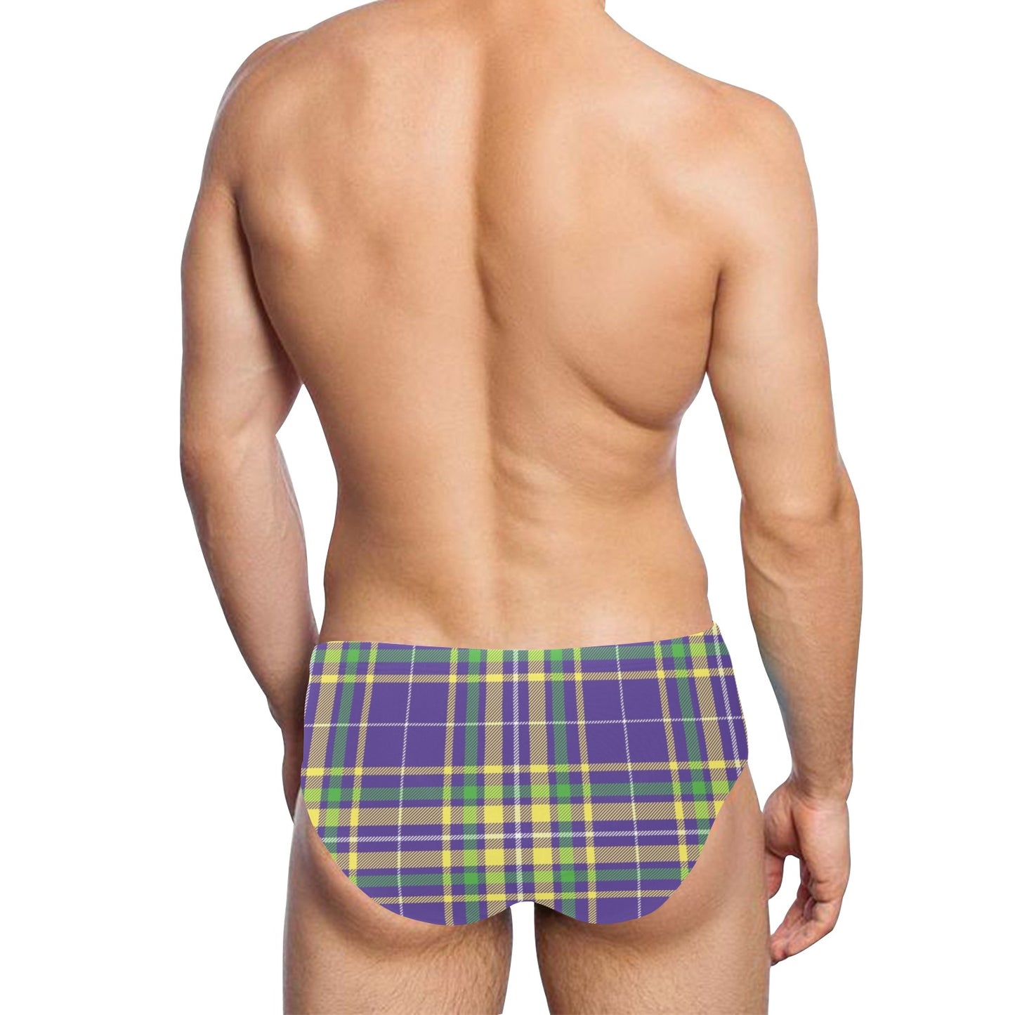 Mardi Gras Pattern Print Design 010 Men's Swimming Briefs
