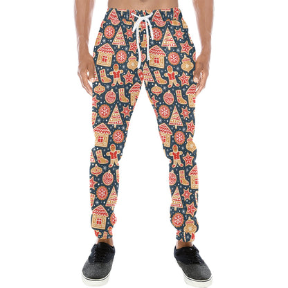 Gingerbread Pattern Print Design 03 Men's Sweatpants