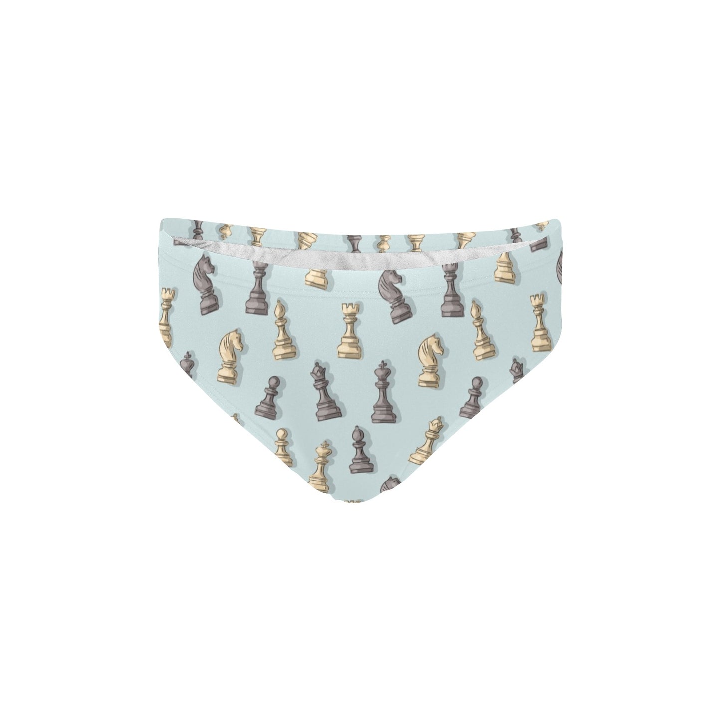 Chess Pattern Print Design 02 Men's Swimming Briefs
