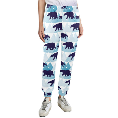Bear Pattern Print Design BE01 Women's Casual Track Pants