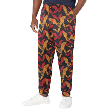 Bat Pattern Print Design 01 Men's Casual Track Pants