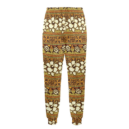 Hawaiian Themed Pattern Print Design H015 Men's Casual Track Pants