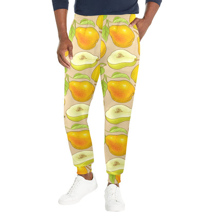 Pear Pattern Print Design PE05 Men's Casual Track Pants