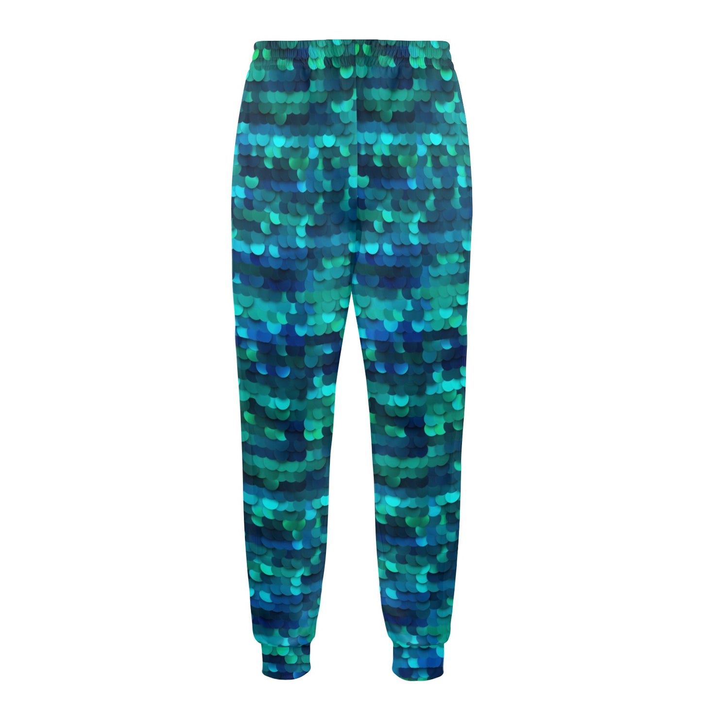 Mermaid Scales Pattern Print Design 06 Men's Casual Track Pants