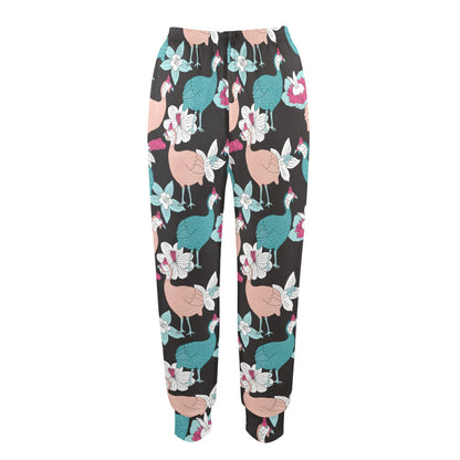 Guinea Fowl Pattern Print Design 03 Women's Casual Track Pants