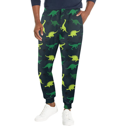 dinosaur green Design Print Pattern JJ098 Men's Casual Track Pants