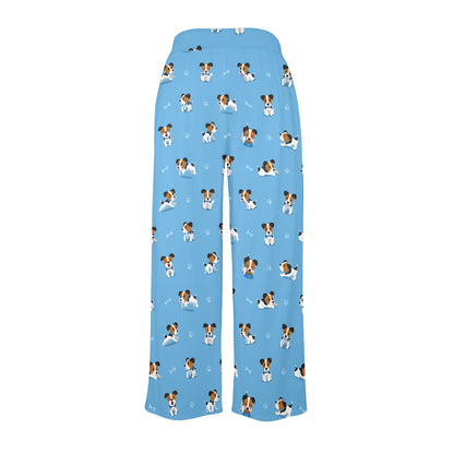 Russell Terriers Print Design LKS3010 Women's Wide Leg Lounge Pants
