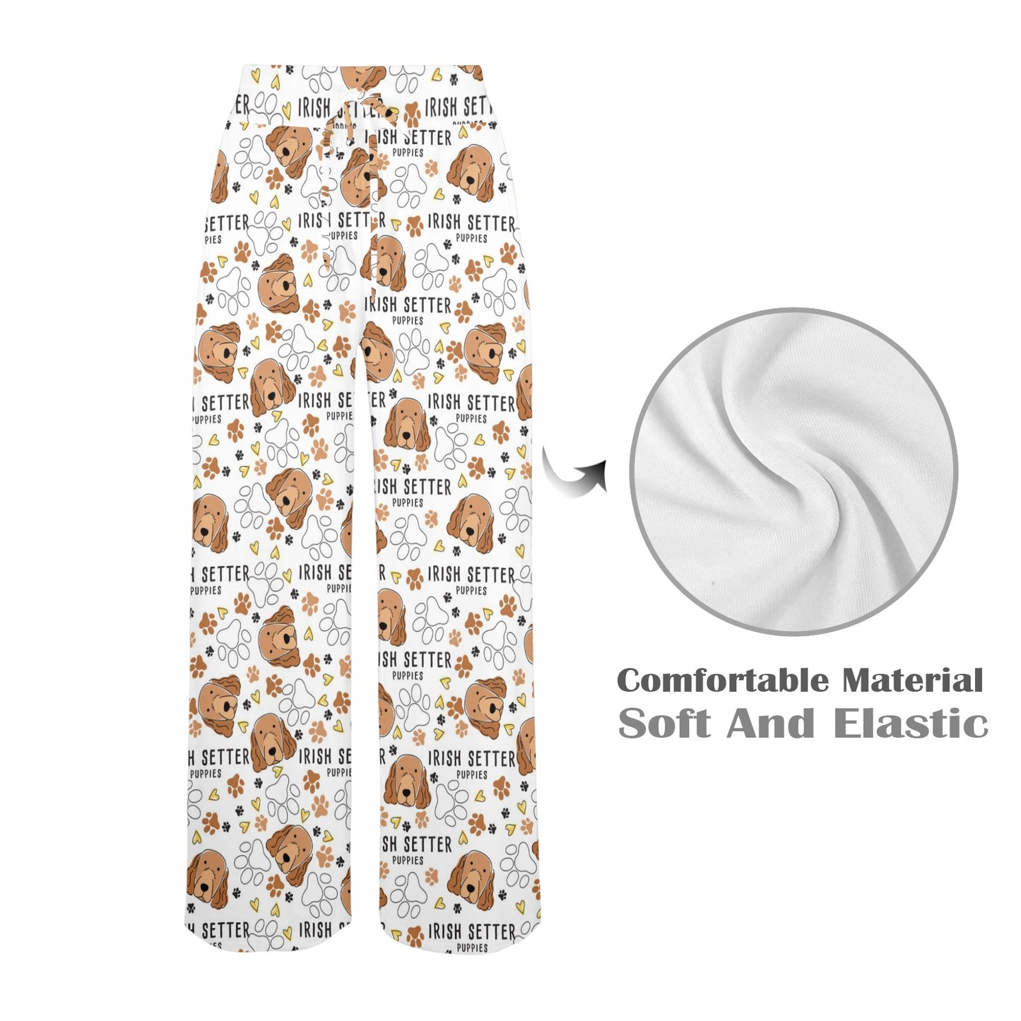 Setters Irish Print Design LKS301 Women's Wide Leg Lounge Pants