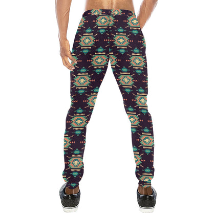 Navajo Geometric Style Print Pattern Men's Sweatpants