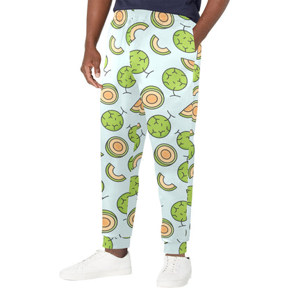 Cantaloupe Pattern Print Design 02 Men's Casual Track Pants