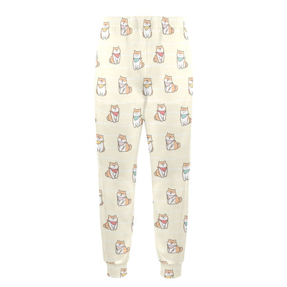 Shiba Inu Print Design LKS306 Men's Casual Track Pants
