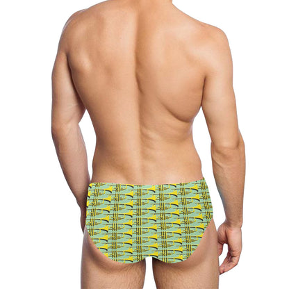 Trumpet Vintage Design Print Men's Swimming Briefs