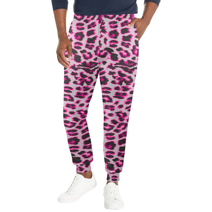 Leopard Pattern Print Design 02 Men's Casual Track Pants
