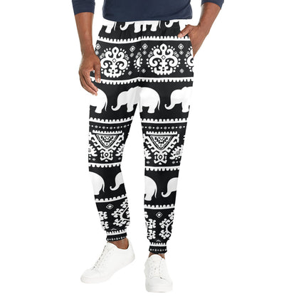 Elephant Pattern Men's Casual Track Pants