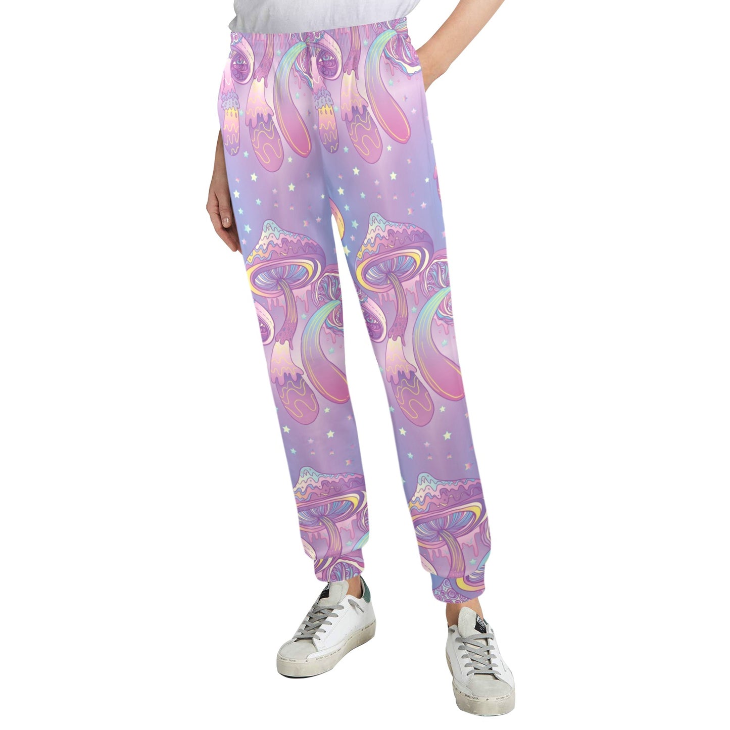 Psychedelic Mushroom Pattern Print Design A01 Women's Casual Track Pants