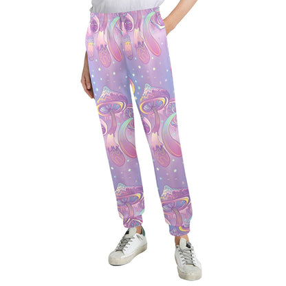 Psychedelic Mushroom Pattern Print Design A01 Women's Casual Track Pants