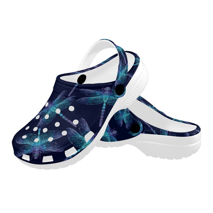 Dragonfly Hand Drawn Style Print Unisex Clogs Shoes