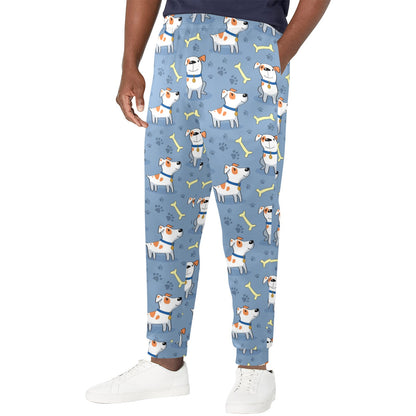 Bull Terriers Pattern Print Design 04 Men's Casual Track Pants
