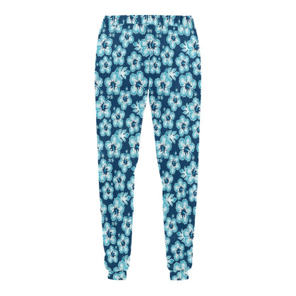 Hibiscus Flower Hawaiian Themed Men's Sweatpants