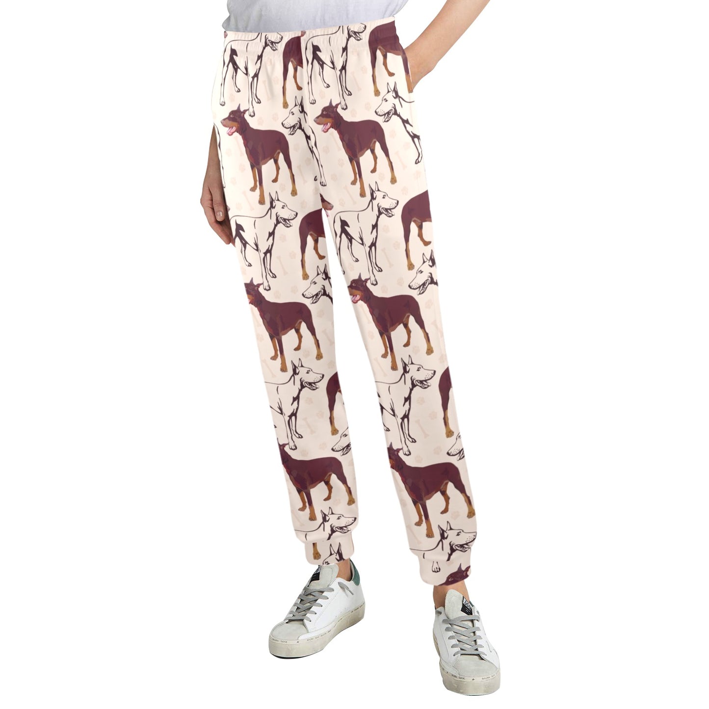 Doberman Pinschers Design Print Pattern JJ0115 Women's Casual Track Pants
