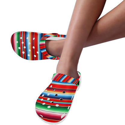 Serape Print Unisex Clogs Shoes