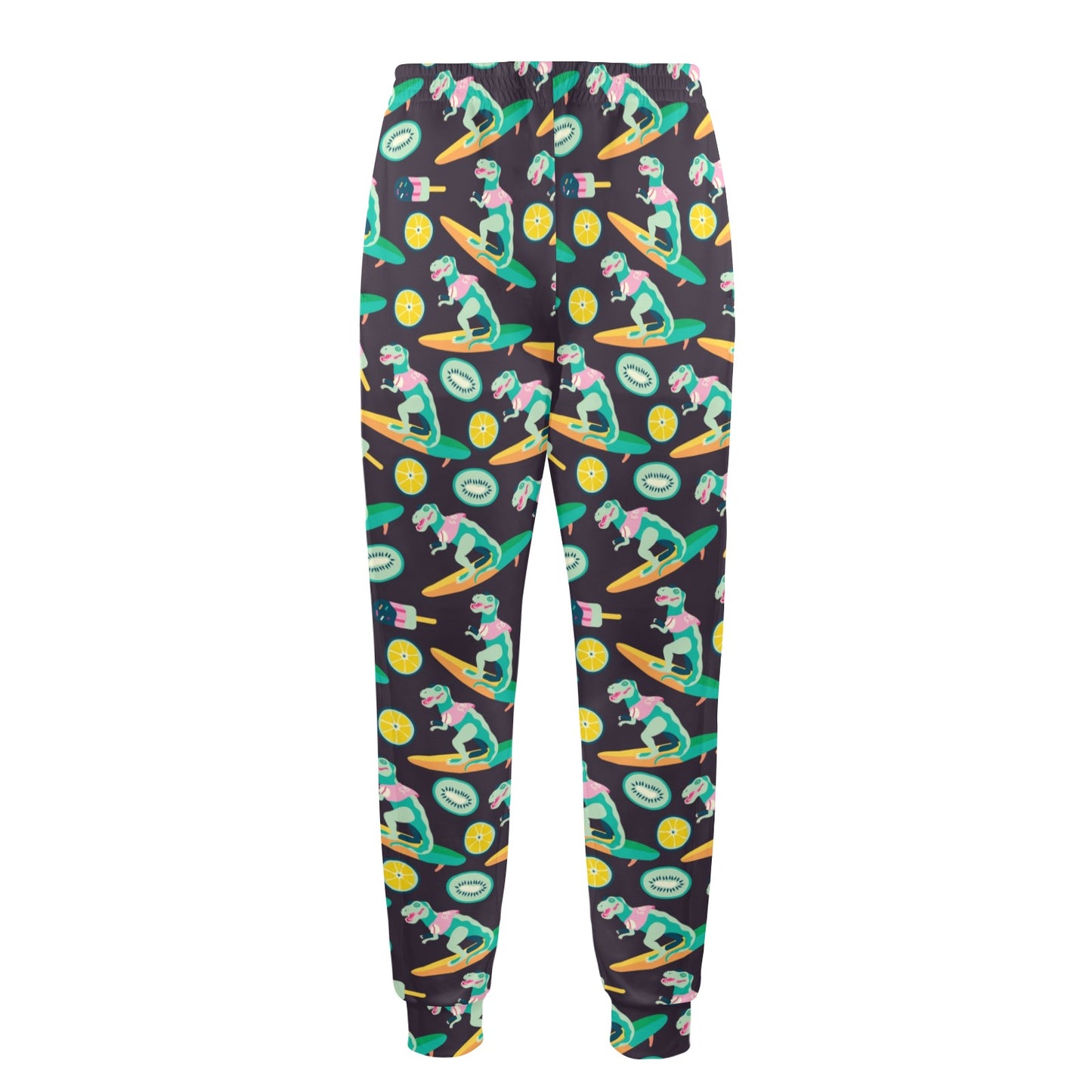 Surfboard T Rex Print Design LKS301 Men's Casual Track Pants