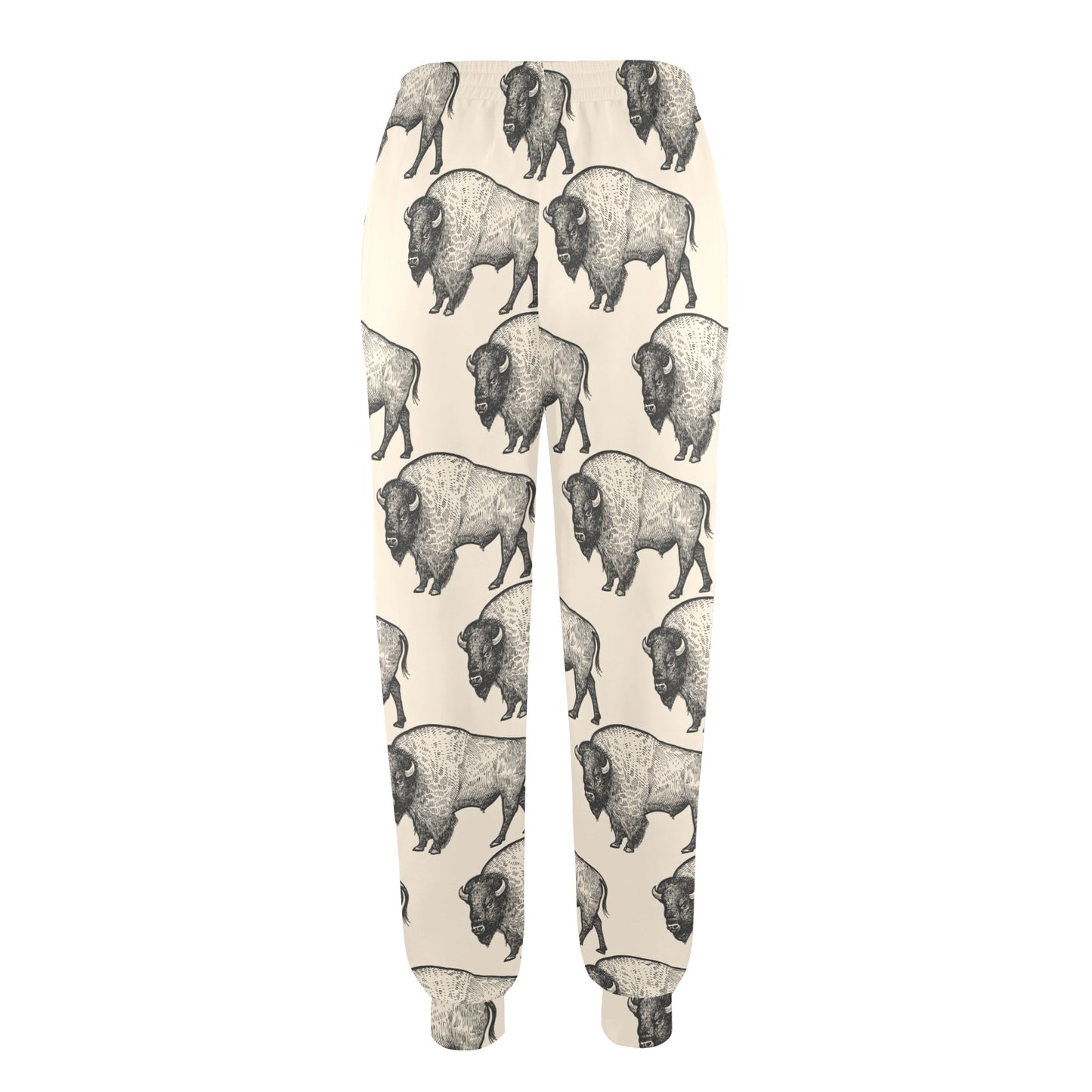 Bison Pattern Print Design 02 Women's Casual Track Pants