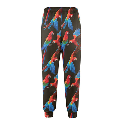 Macaw Pattern Print Design 04 Men's Casual Track Pants