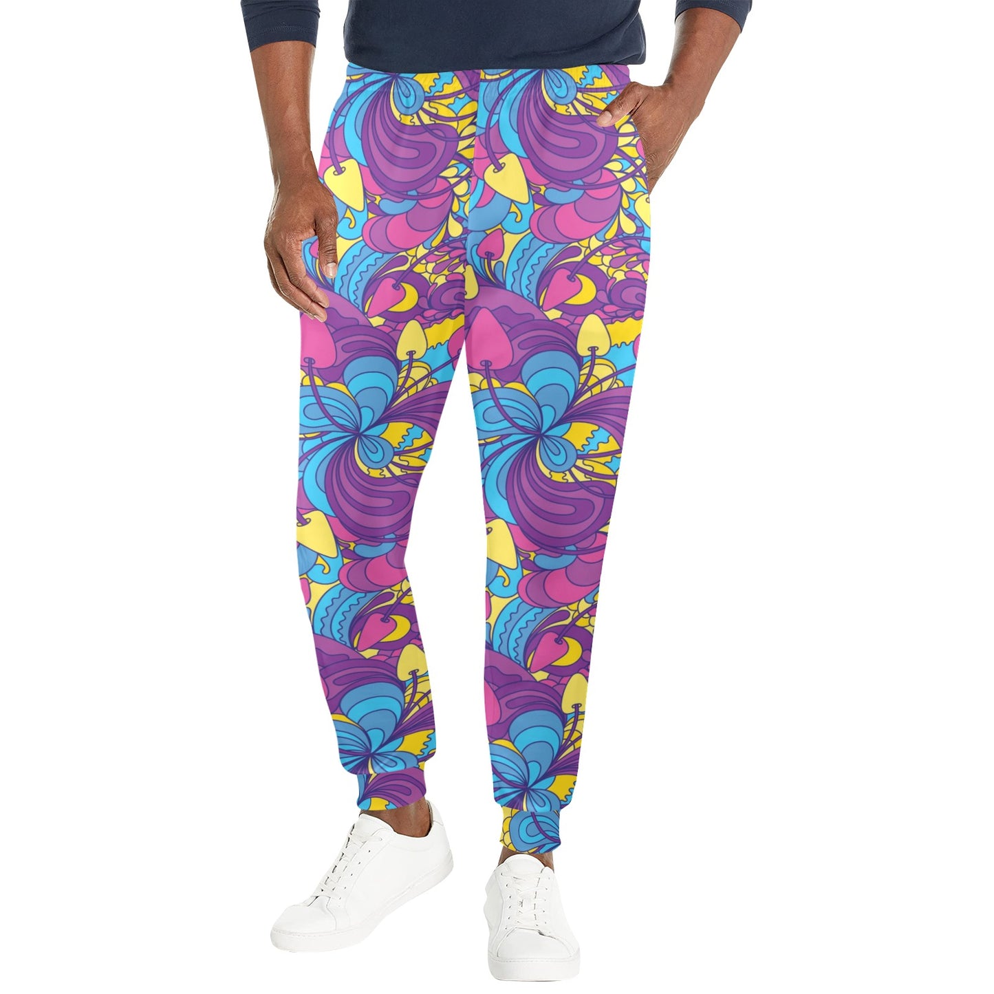 Psychedelic Mushroom Pattern Print Design A03 Men's Casual Track Pants