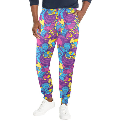 Psychedelic Mushroom Pattern Print Design A03 Men's Casual Track Pants