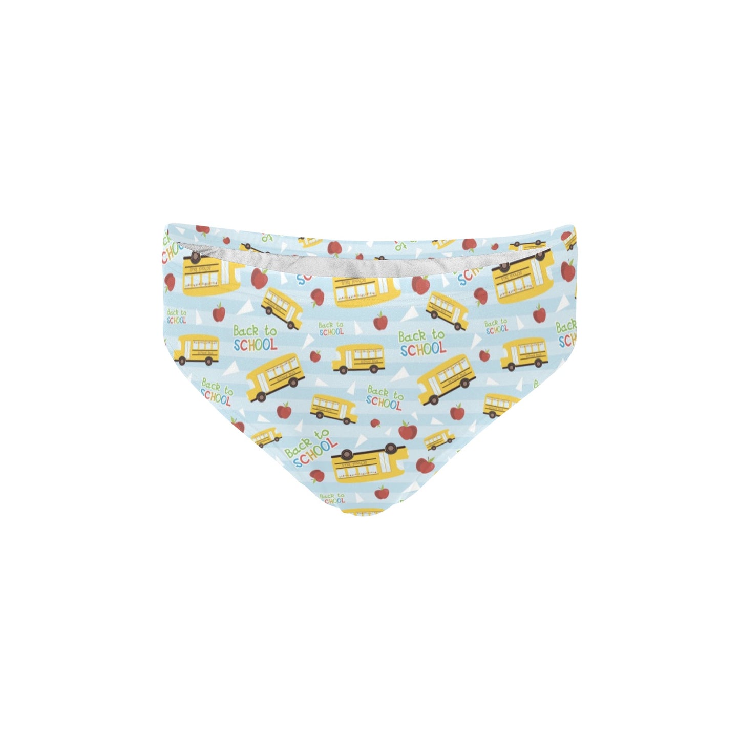 School Bus Back To School Print Design LKS303 Men's Swimming Briefs