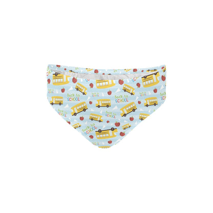 School Bus Back To School Print Design LKS303 Men's Swimming Briefs