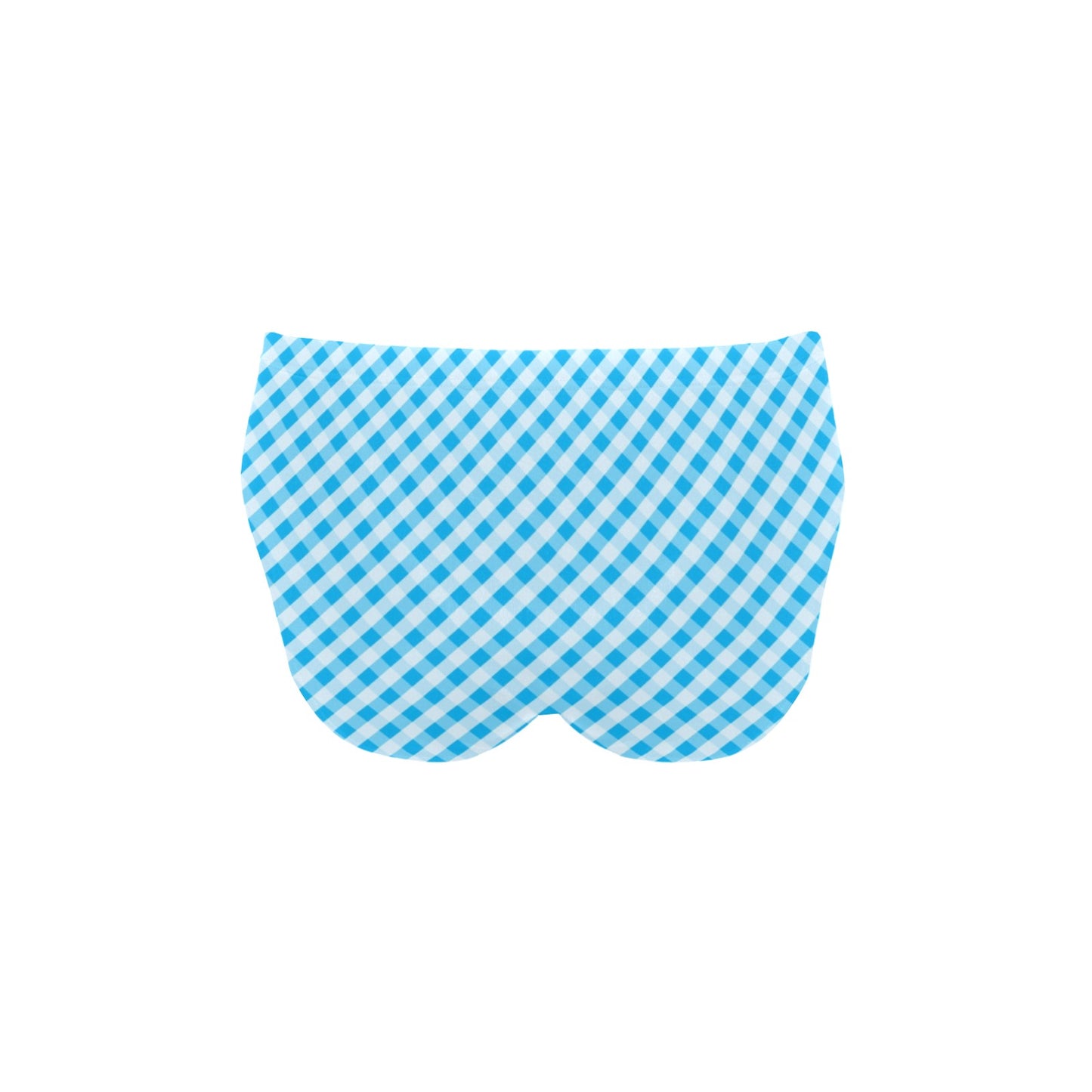 Gingham Print Design LKS401 Men's Swimming Briefs