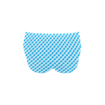 Gingham Print Design LKS401 Men's Swimming Briefs