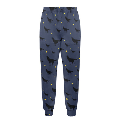 Wolf Print Design LKS301 Men's Casual Track Pants