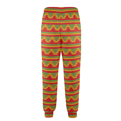 Rasta Reggae Color Print Men's Casual Track Pants