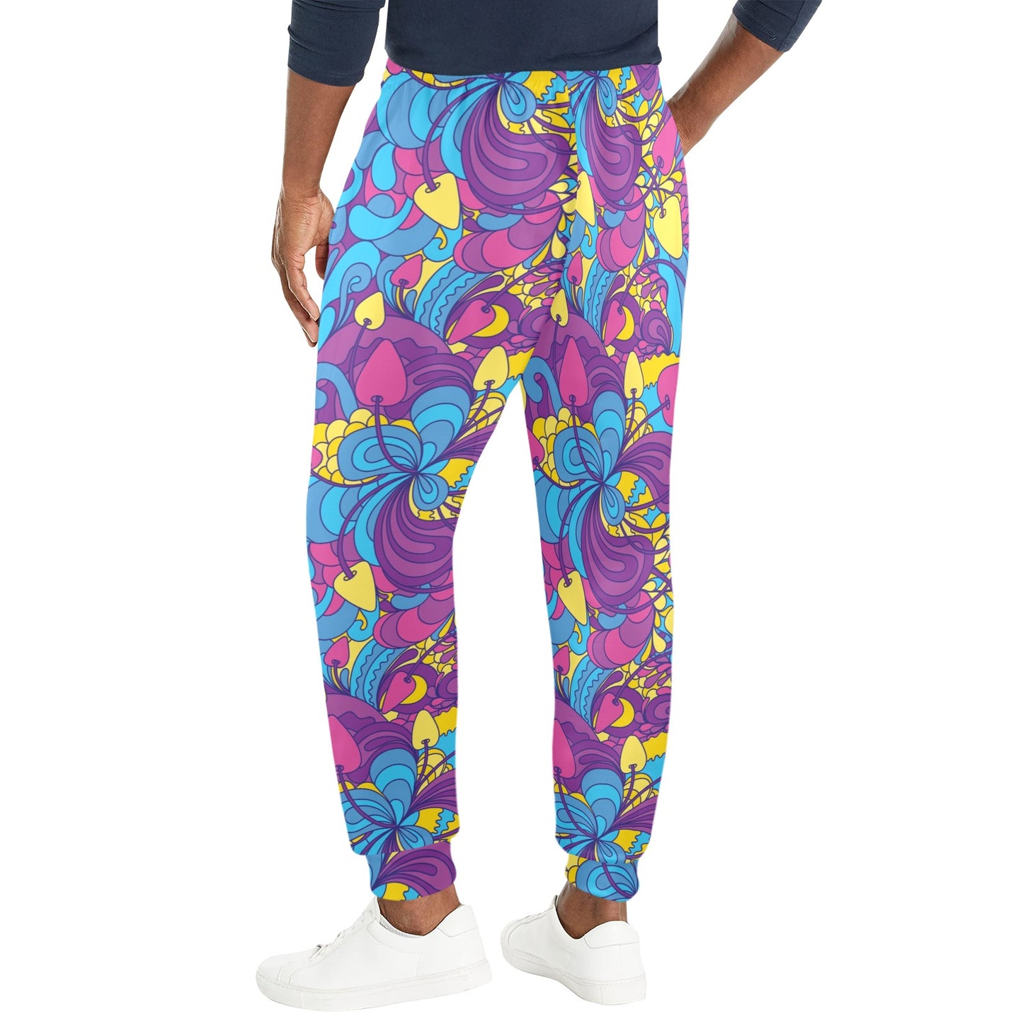 Psychedelic Mushroom Pattern Print Design A03 Men's Casual Track Pants