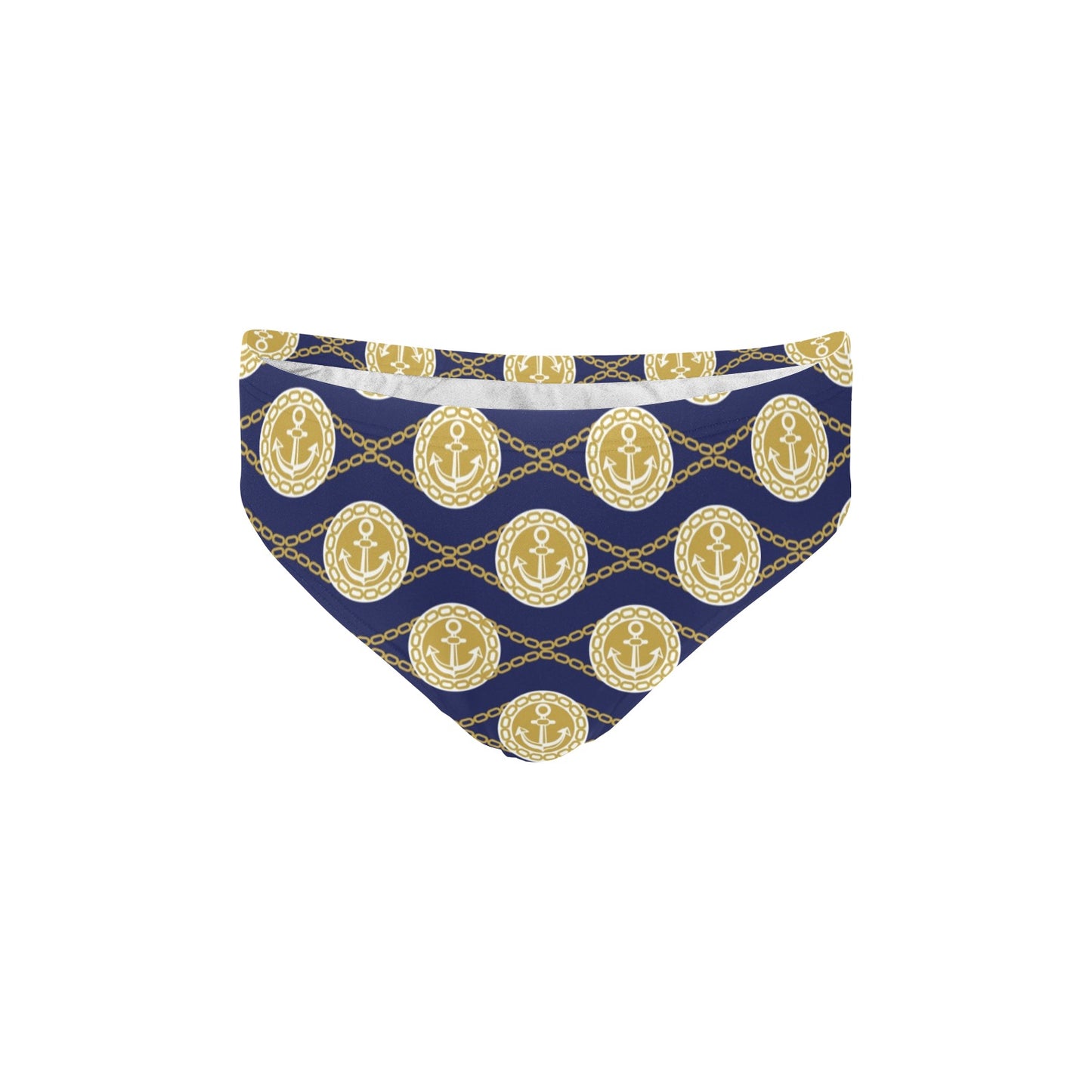 Anchor Luxury Pattern Men's Swimming Briefs
